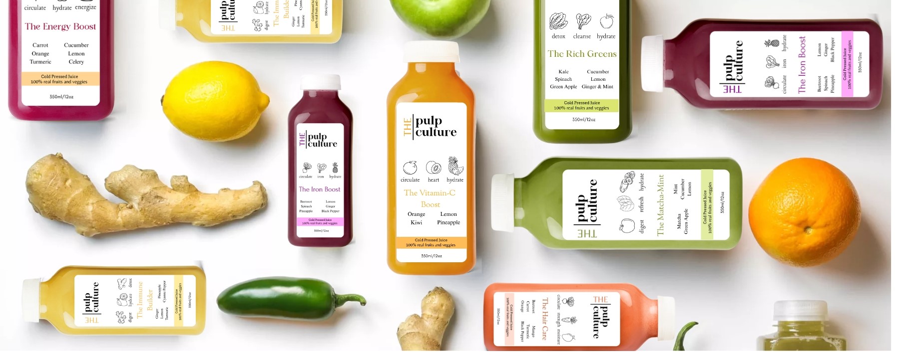 Fresh cold-pressed juice experience